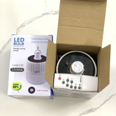 Đèn led KG62 tích điện năng lượng mặt trời siêu sáng, ánh sáng trắng có remote điều khiển và tấm pin năng lượng mặt trời / thích hợp đi vườn, cắm trại, picnic , khi nhà cúp điện 120w- Hàng chính hãng