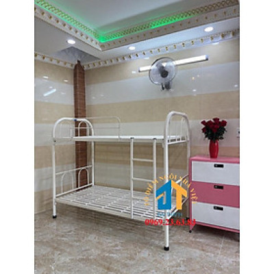 Giường sắt 2 tầng ngang 1m2 dài 2m bảo hành 1 năm - Đại Thành