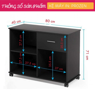 Kệ để máy in gỗ hiện đại SMLIFE Prozen