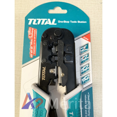 Kềm bấm cos, dây mạng viễn thông 8" (4P, 6P, 8P) Total TMPCN5468R