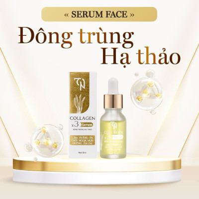 Serum Face Đông Trùng Hạ Thảo Collagen X3 Mỹ Phẩm Đông Anh Chính Hãng 15ml Serum Dưỡng Ẩm Giảm Mụn Làm Trắng Da