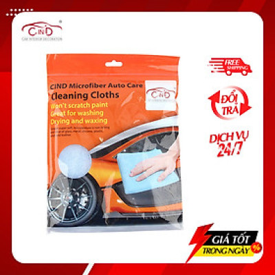 Khăn Lau Microfiber CIND Màu Lam (40*40cm)