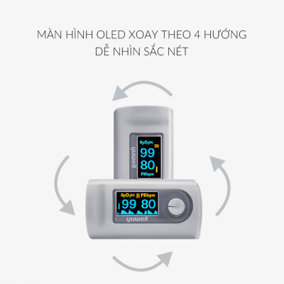 Máy đo nồng độ 0xy trong máu điện tử Yuwell YX301 - nhập khẩu chính hãng, bảo hành 24 tháng