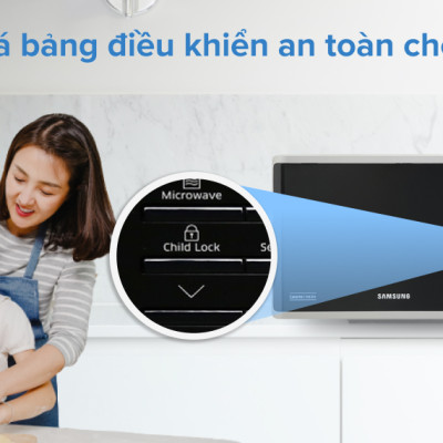 Lò vi sóng Samsung MS23K3513AS/SV 23 lít - Hàng chính hãng