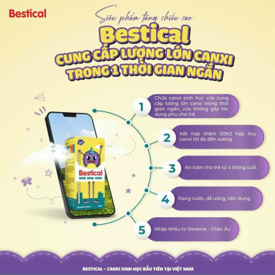 Bestical - Canxi Sinh Học Cho Bé - dung tích 120ml