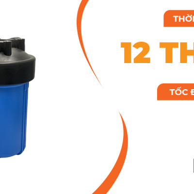 Bộ lọc tổng Callme Kitz MOF254BW 10 inch - Lọc tổng cho dân dụng, tiền lọc RO, công suất 30 lít/phút, 2 cấp lọc - Hàng nhập khẩu chính hãng