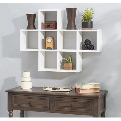 Kệ Gỗ Treo Tường 7 Ngăn Tundo CTKT519 KT 80x15x60cm