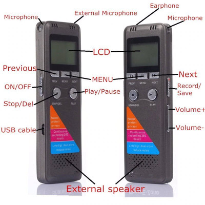 Quà Tặng Kèm - Máy Ghi Âm, Thiết Bị Ghi Âm Cao cấp GH700 Pin Trên 300h Hỗ Trợ 2 Micro Ghi Âm. MP3 Player, Built-In Stereo Microphones, Direct USB, Voice Balancer, Noise Cancel, Simple Mode, Intelligent Auto Mode 8GB Memory Hàng Chính Hãng