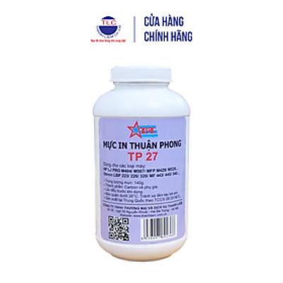 Mực đổ Thuận Phong TP27 dùng cho máy in HP M304/ M404/ MFP M428/ M507/ MFP M528/ M607/ M610/ Canon LBP 223dw/ 227dw/ MF 443dw/ 445dw/ LBP 120/ 320/ MF 270/ 540 series - Hàng Chính Hãng