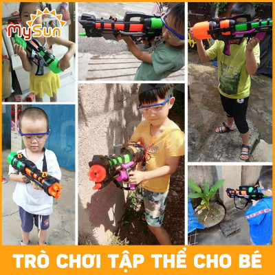Súng bắn phun nước đồ trẻ em chơi áp lực cao ngoài trời cho bé MySun