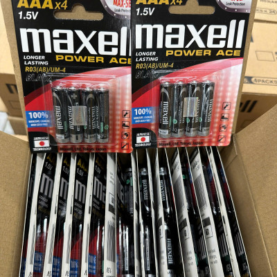 Pin Tiểu nhỏ AAA Maxell Super Power ACE Hộp 96 viên - Hàng Siêu Thị, Giá Tốt, Freeship - Hàng chính hãng
