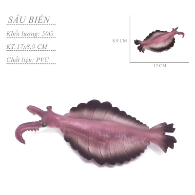 Bộ 6 đồ chơi sinh vật biển cổ đại, Tôm, Sam, Bạch tuộc, Bọ cạp biển khổng lồ mô hình giáo cụ dạy học cho bé