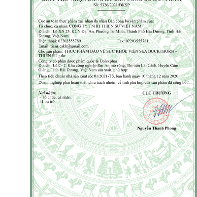 TPBVSK Viên Sea Buckthorn - Thiên Sư