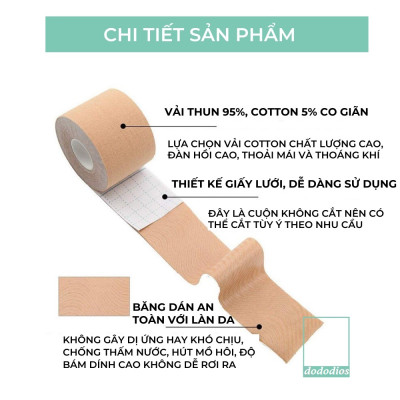 Cuộn Băng Dán Nâng Ngực 5 Mét - Có Thể Tạo Nhiều Kiểu Đa Dụng Cho Nữ dododios
