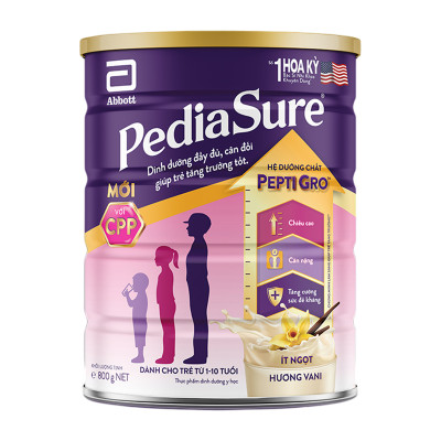 Combo 4 Sữa Bột Abbott Pediasure 800g cho trẻ 1-10 tuổi