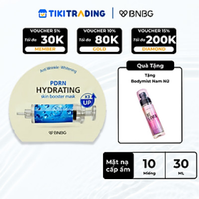Combo 10 Mặt Nạ Cấp Ẩm Đa Tầng, Căng bóng Da BNBG PDRN Hydrating Skinbooster Mask 30ML