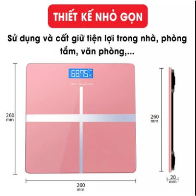 Cân Điện Tử Sức Khỏe Hình Chữ Thập Cân Nặng Chịu Lực Đến 180kg - Tiện Lợi - Bền Đẹp - Độ Chính Xác Cao Giao Màu Ngẫu Nhiên