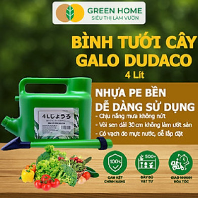 Bình Tưới Cây Vòi Sen GreenHome, Galo Dudaco, 4 Lít, 2 Chế Độ Tưới, Dễ Sử Dụng, Tháo Lắp Dễ Dàng, Độ Bền Cao