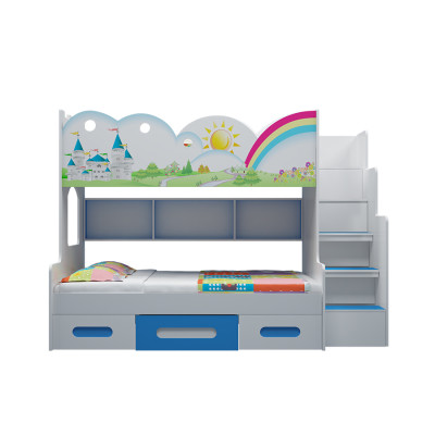 Giường tầng trẻ Em Cao Cấp alala.vn hình Lâu Đài (Trên 1m/dưới 1m2)