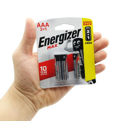 Vỉ 3 Viên Pin AAA Max - Energizer E92 BP2+1