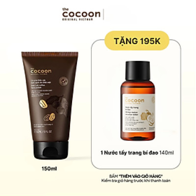 Tẩy Da Chết Mặt Cà Phê Đắk Lắk Cocoon 150ml