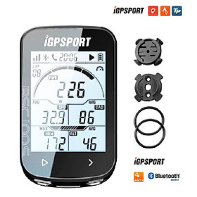 Đồng hồ Xe Đạp IGPSPORT BS100S GPS BLE ANT+ LCD 2.6 inch IPX7 Tương Thích Garmin Strava TrainingPeaks