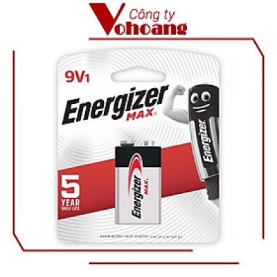 Pin vuông 9V Energizer 522 ALKALINE chính hãng ( Mẫu mới )