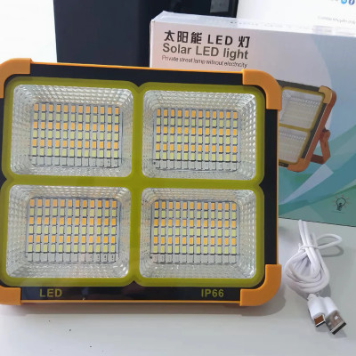 Đèn pha năng lượng mặt trời KG316 led siêu sáng và 5 chế độ có cổng Usb dùng làm sạc dự phòng, chống nước IP 100w- Hàng chính hãng