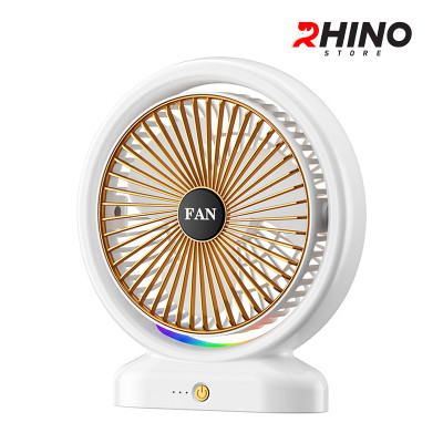 Quạt tích điện để bàn văn phòng Rhino F103 gồm 3 mức độ gió