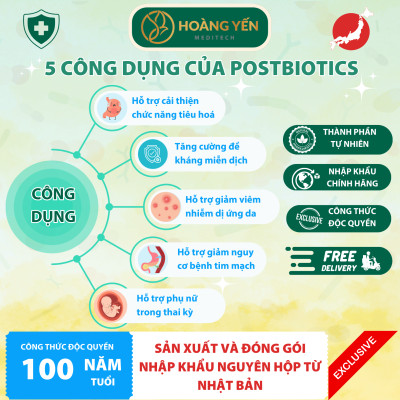 Postbiotics Supplement Premium - Men vi sinh thế hệ mới từ Nhật Bản