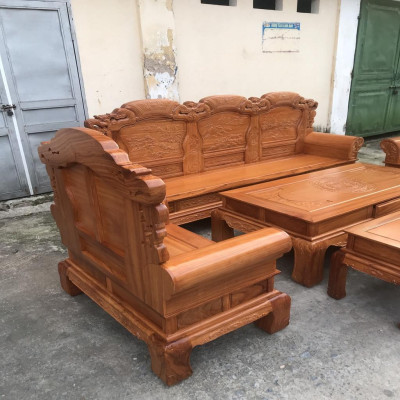 Bàn Ghế Khổng Minh Gia Cát Lượng Gỗ Gõ Đỏ