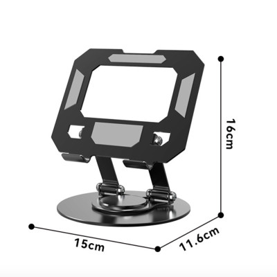 Kệ đỡ giá đỡ đế tản nhiệt cho máy tính bảng hợp kim nhôm gấp gọn xoay 360 độ nhiều nấc độ cao  K1- Hàng chính hãng