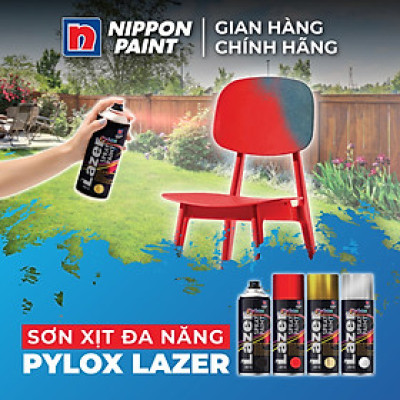 Sơn xịt đa năng trên các bề mặt NIPPON PYLOX LAZER (400ml)