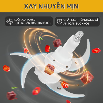 Máy Xay Thịt 2 Lưỡi Kép BlueStone CHB-5145 (2 Lít) - Hàng chính hãng