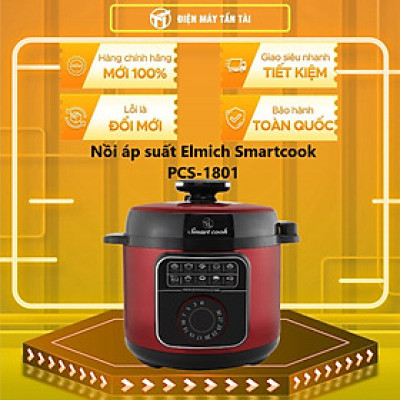 Nồi Áp Suất Điện 5 Lít Elmich Smart Cook Pressure Cooker PCS-1801 900W hàng chính hãng