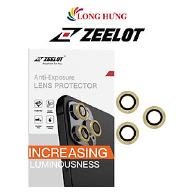 Dán Camera cường lực viền màu chống va đập Zeelot iPhone 12 Pro/12 Pro Max - Hàng chính hãng