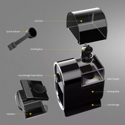 Máy Xay Hạt Cà Phê Shardor CG815B Thương Hiệu Anh Quốc, Công suất 100W, Lưỡi Xay Burr - HÀNG NHẬP KHẨU, BẢO HÀNH 12 THÁNG