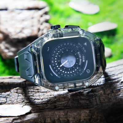 Ốp Case tích hợp dây đeo Lamborghini Style cho Apple Watch Series 10 Size 46mm - Hàng Chính Hãng