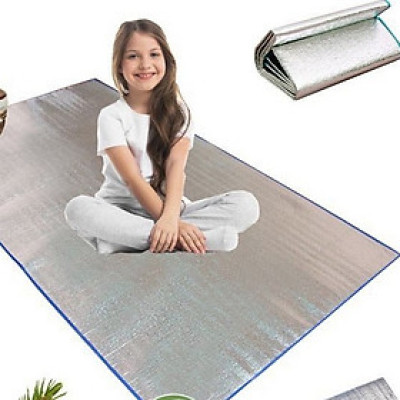 Chiếu Bạc Ngủ Trưa Văn Phòng Tấm Thảm Trải Lót Bạc Gấp Gọn Cách Nhiệt Du Lịch 1mx2m