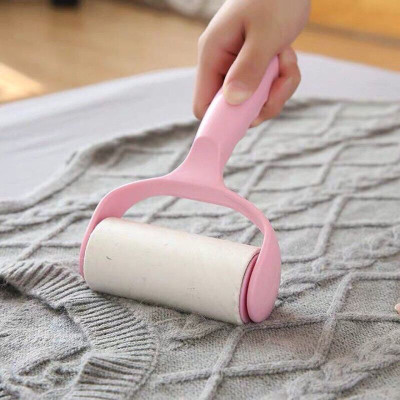 Cây lăn bụi kèm 6 lõi lăn thay thế -  Lăn bụi ga đệm, quần áo nhiều màu sắc.