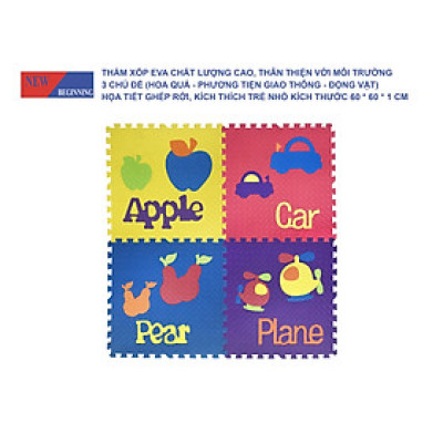Tấm thảm chơi xếp hình EVA xếp hình lồng vào nhau thân thiện với môi trường dành cho trẻ em để tập bò.