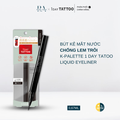Bút kẻ mắt chống lem trôi K-Palette 1DAY TATTOO Liquid Eyeliner