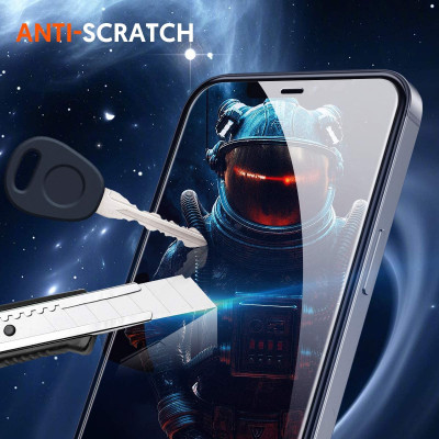 Miếng dán kính cường lực iPhone 12 Pro Max (6.7 inch) hiệu HOTCASE HBO (độ cứng 9H, mỏng 0.3mm, hạn chế bám vân tay) - hàng nhập khẩu