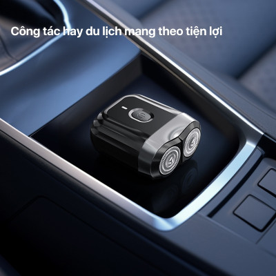 Máy cạo râu Enchen Mini 6, lưỡi dao kép tự mài siêu mỏng, chống nước IPX7 cạo khô và ước, pin trâu - Hàng chính hãng