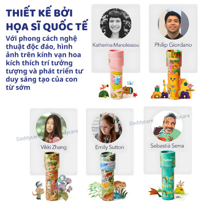 Đồ chơi kính vạn hoa Mideer Colorful Kaleidoscope, Đồ chơi sáng tạo cho bé 3,4,5,6,7 tuổi
