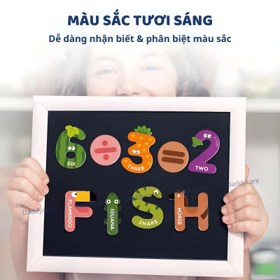 Bảng chữ cái tiếng anh và bảng số nam châm cho bé Mideer Letter Magnets - Number Magnets, Đồ chơi cho bé 3,4,5,6 tuổi