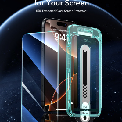Kính Cường Lực ESR cho iPhone 16 / iPhone 16 Plus / iPhone 16 Pro / iPhone 16 Pro Max ESR Tempered-Glass Screen Protector - Hàng Chính Hãng
