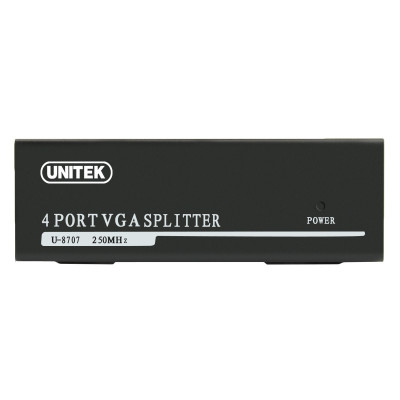 Bộ Chia VGA 1 Ra 4 Cổng Unitek U-8707 - Hàng Nhập Khẩu