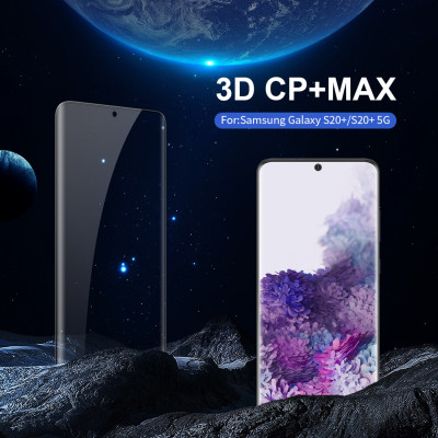 Miếng dán kính  cường lực 3D full màn hình cho Samsung Galaxy S20 Plus hiệu Nillkin CP+ Max (Mỏng 0.3mm, Kính ACC Japan, Chống Lóa, Hạn Chế Vân Tay) - Hàng chính hãng