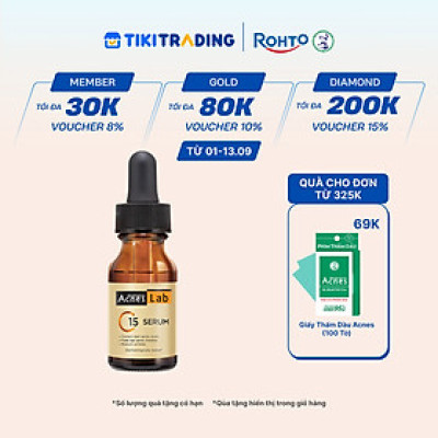 Serum C15 dưỡng sáng mờ thâm, ngăn ngừa lõa hóa Acnes Lab C15 Serum 15ml